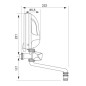 Chauffe-eau instantané DAFI 5,5 kW 230V avec robinet Chauffe-eau instantané DAFI 5,5 kW 230V avec robinet