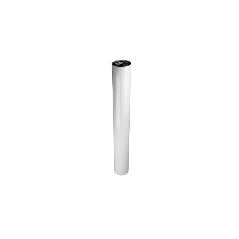 Tuyau turbo II paroi blanc Ø 80/125, 1m résistant aux acides Tuyau turbo II paroi blanc Ø 80/125, 1m résistant aux acides